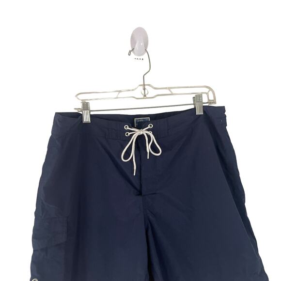 J. Crew Men's Size 34 Navy Blue Swim Swimming Shorts - Picture 2 of 8